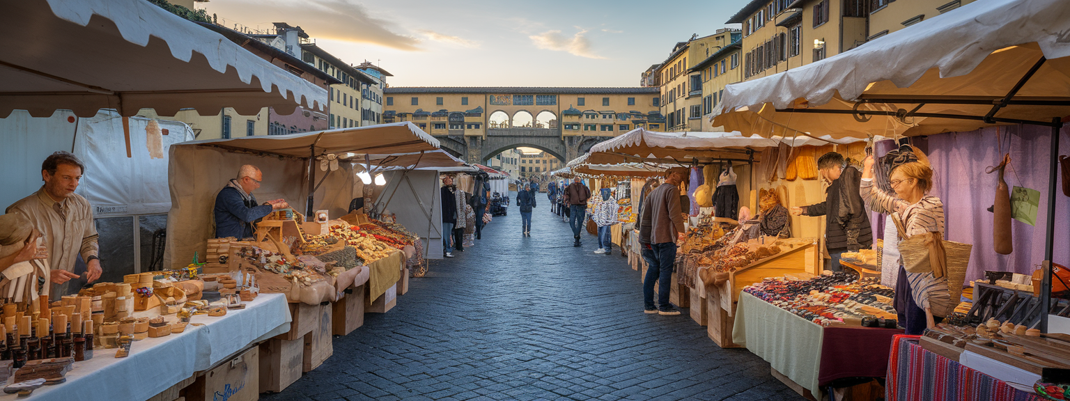 Savor Florence’s Artisan Markets and Romantic Sunset Bridges
