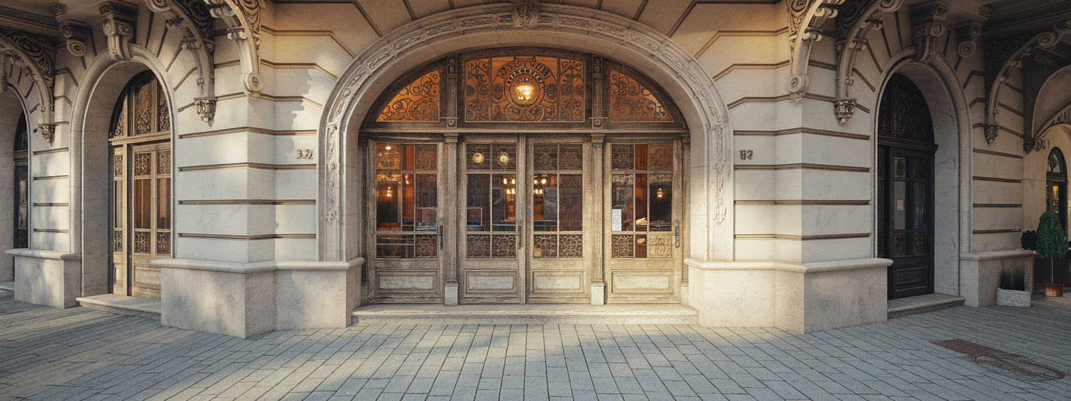 A beautiful café in Vienna showcasing its imperial charm and rich history.